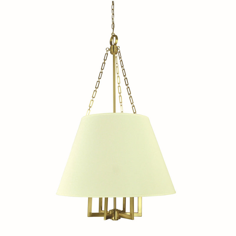 Framburg - 5606 BR - Six Light Foyer Chandelier - Bistro - Brushed Brass