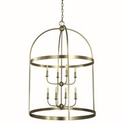 Framburg - 5648 SP - Eight Light Foyer Chandelier - Heidelberg - Satin Pewter
