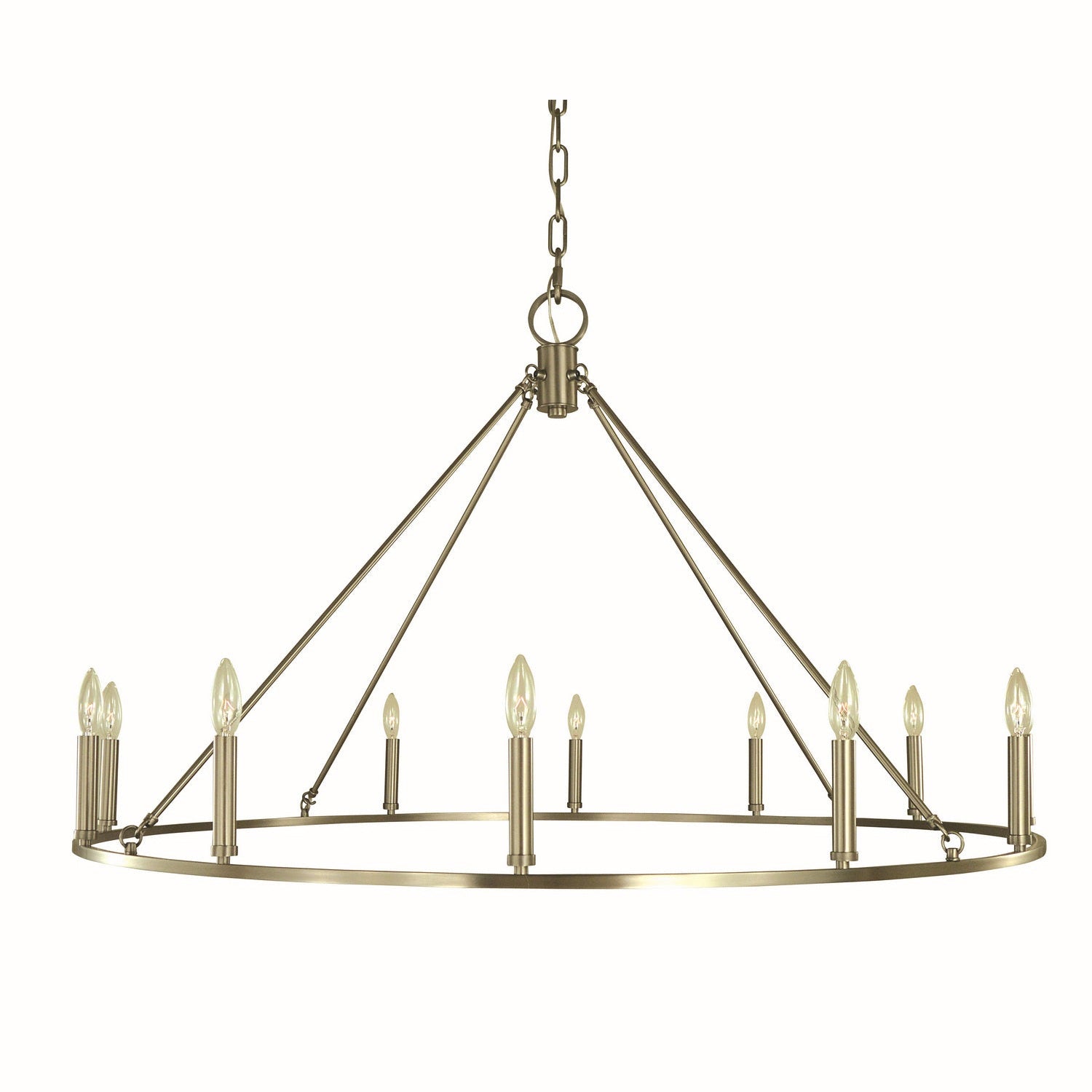 Framburg - 5652 BN - 12 Light Chandelier - Midtown - Brushed Nickel