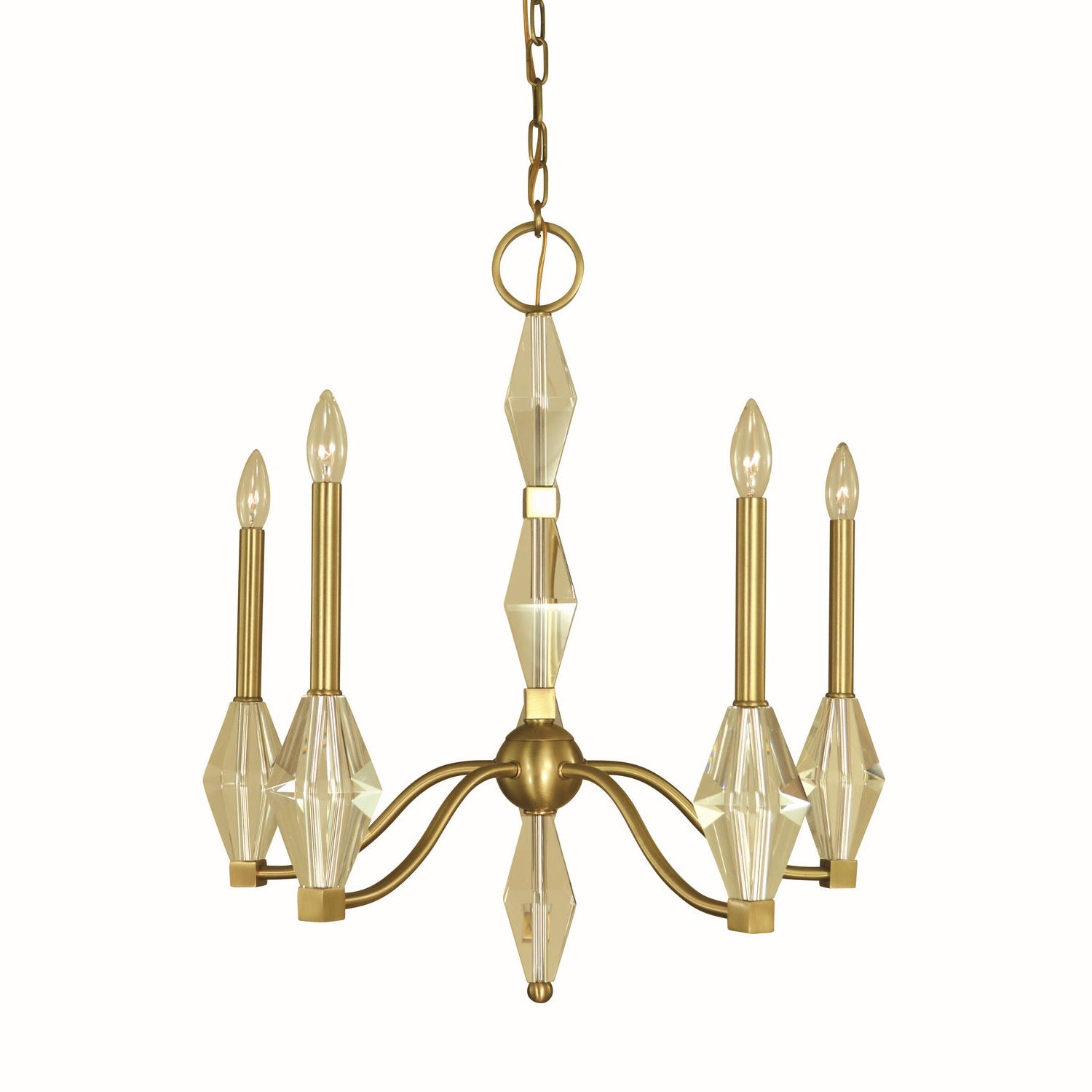 Framburg - 5665 BR - Five Light Chandelier - Vivian - Brushed Brass