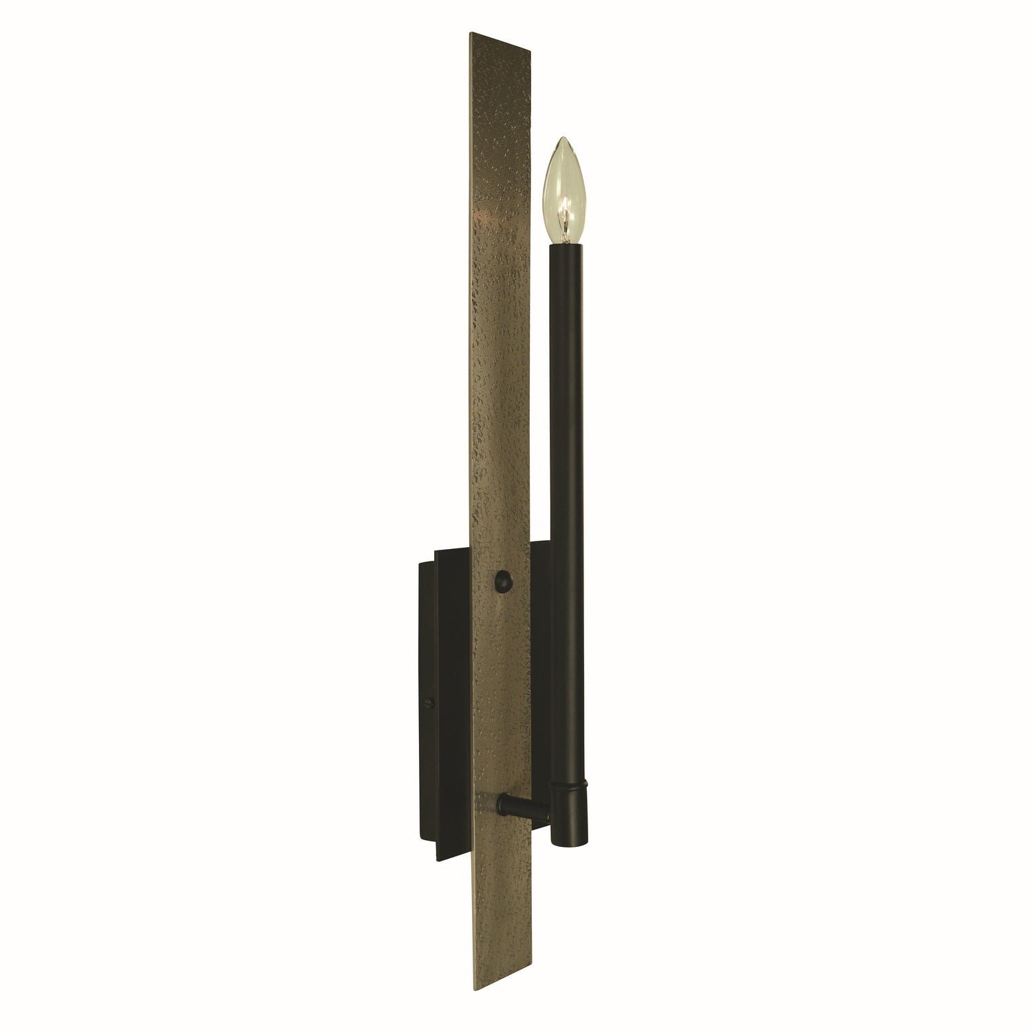 Framburg - 5678 MBLACK/BN - One Light Wall Sconce - Sconces - Matte Black/Brushed Nickel