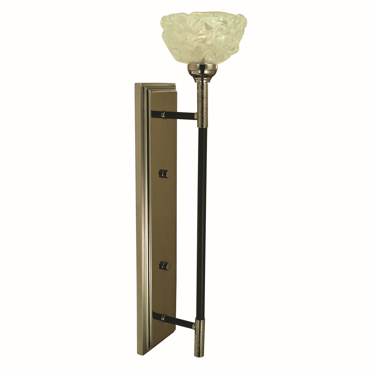 Framburg - 5679 PN/MBLACK - One Light Wall Sconce - Sconces - Polished Nickel/Matte Black