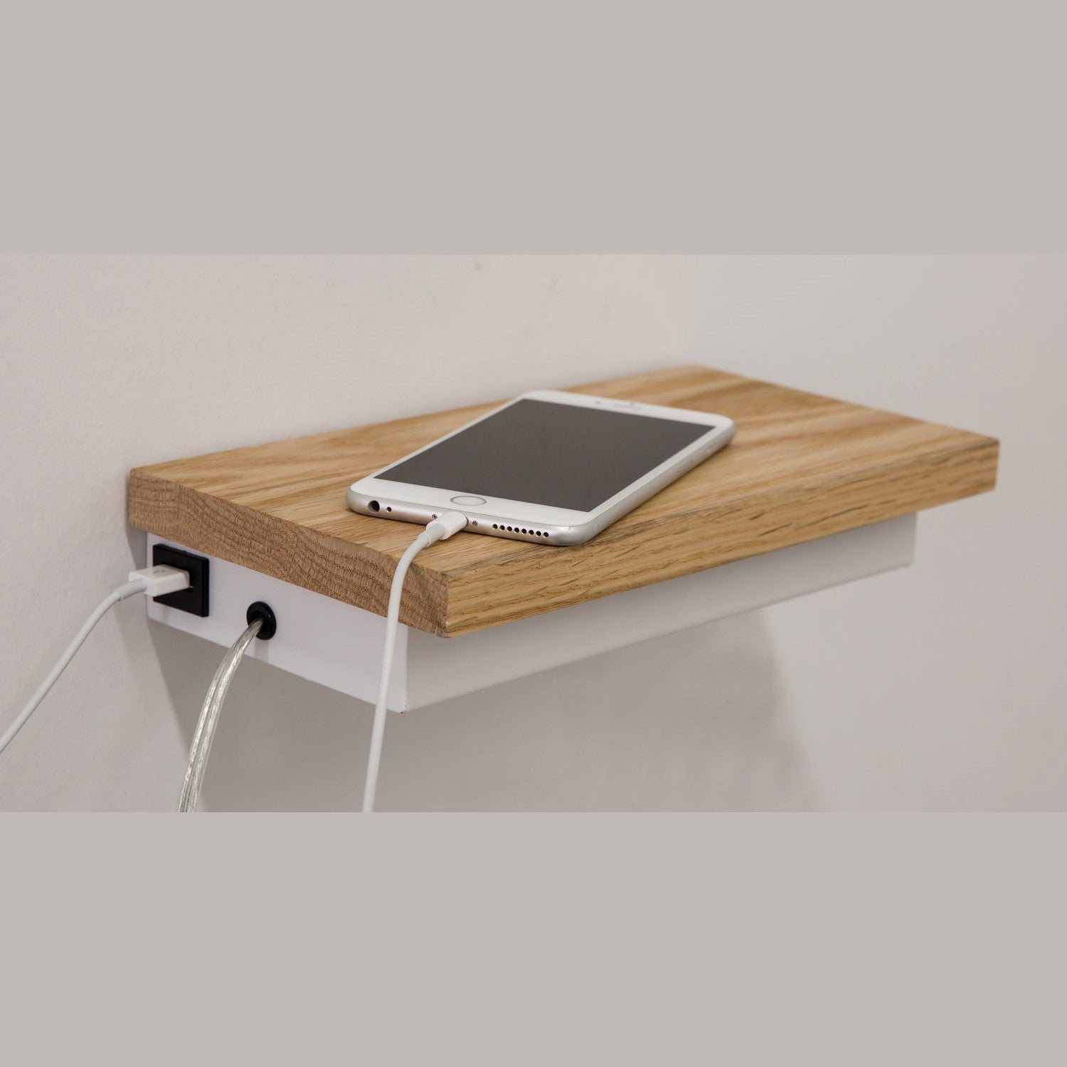 House of Troy - BUNK2-WT - LED Wall Lamp - Bunk - White with Natural Oak