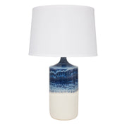 House of Troy - GS110-DWM - One Light Table Lamp - Scatchard - Decorated White Matte