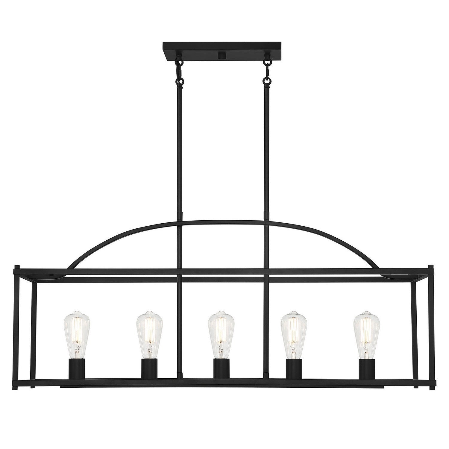 Savoy House - 1-190-5-89 - Five Light Linear Chandelier - Palladian - Matte Black