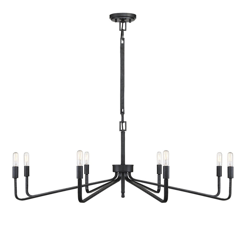 Savoy House - 1-6400-8-190 - Eight Light Chandelier - Salem - Forged Iron