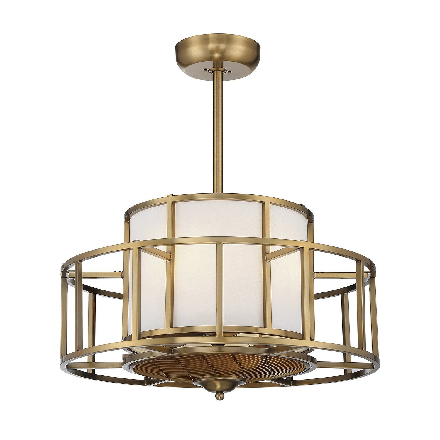 Savoy House - 30-FD-126-322 - Four Light Fan D'Lier - Oslo - Warm Brass