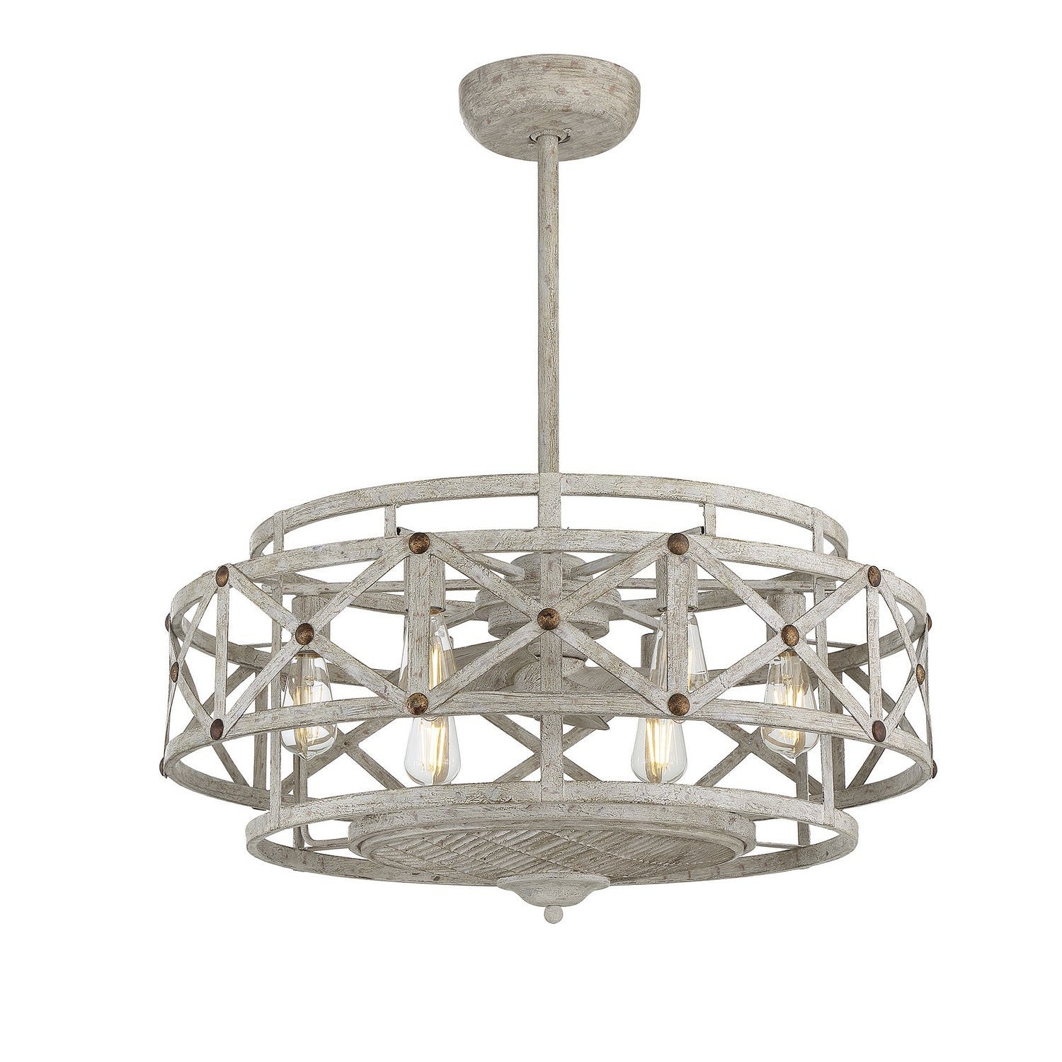 Savoy House - 34-FD-123-155 - Six Light Fan D'lier - Colonade - Provence with Gold