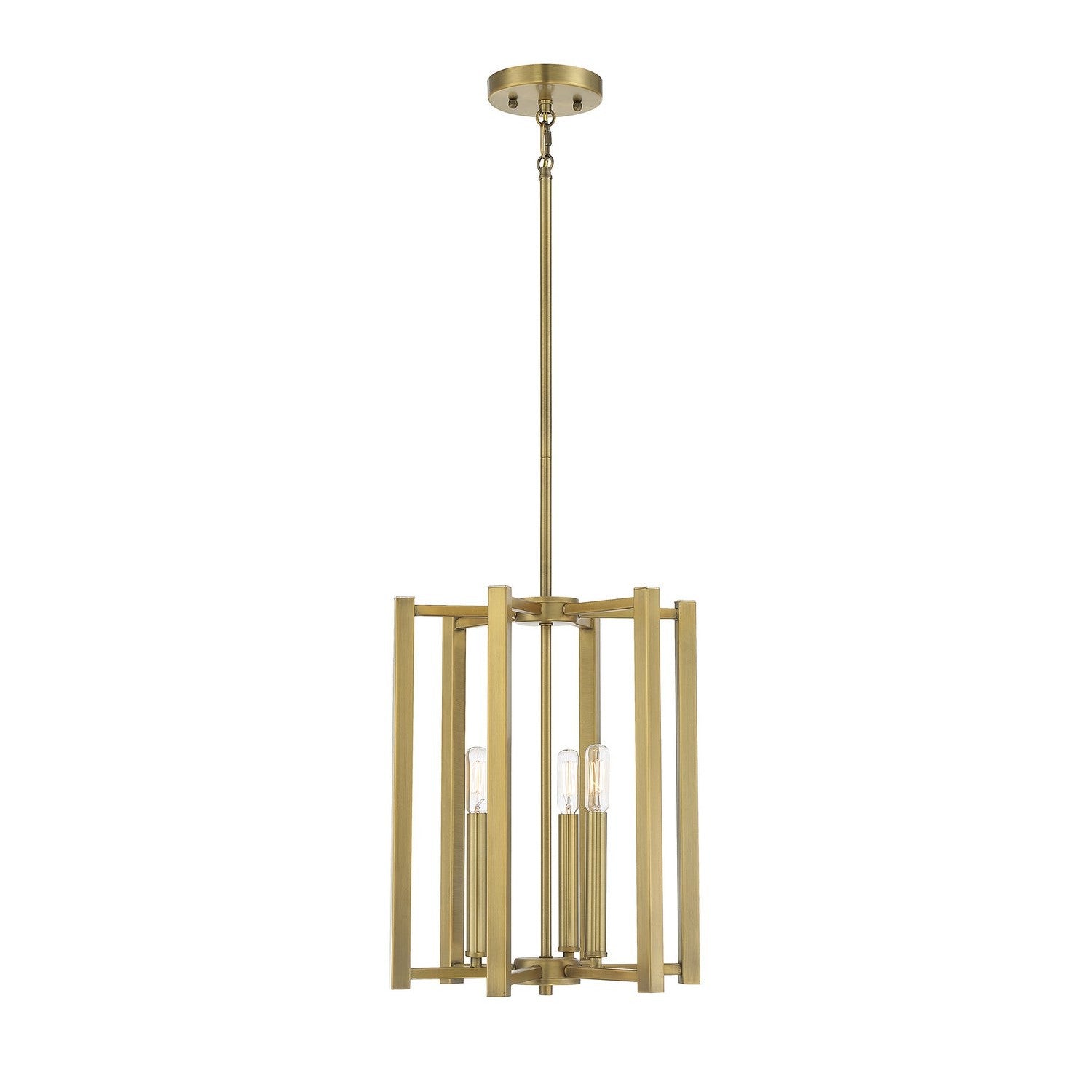 Savoy House - 3-7700-3-322 - Three Light Pendant - Benson - Warm Brass