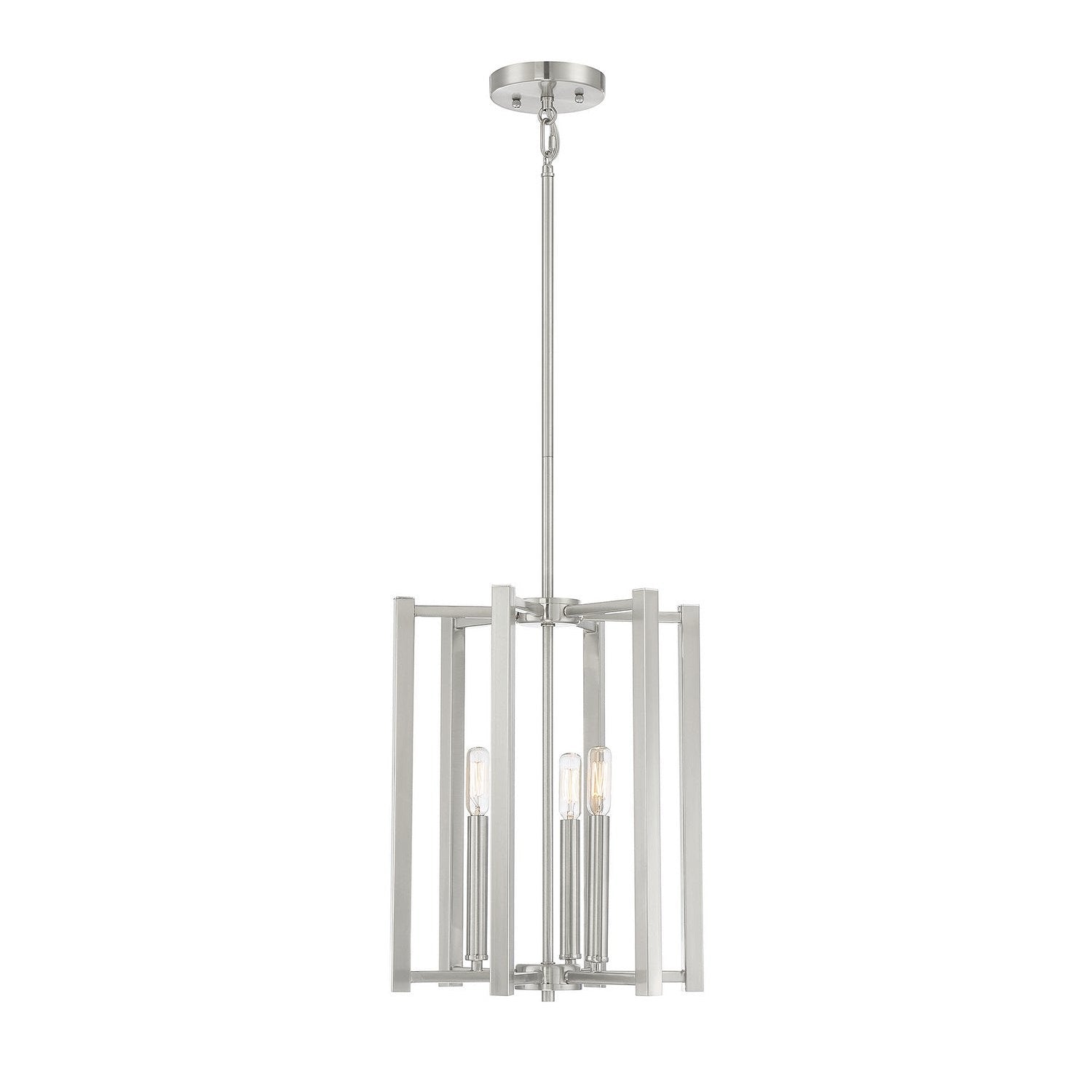Savoy House - 3-7700-3-SN - Three Light Pendant - Benson - Satin Nickel