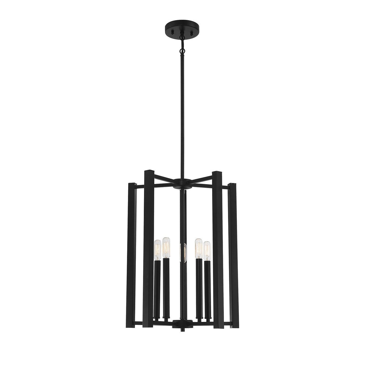 Savoy House - 3-7701-5-89 - Five Light Pendant - Benson - Matte Black