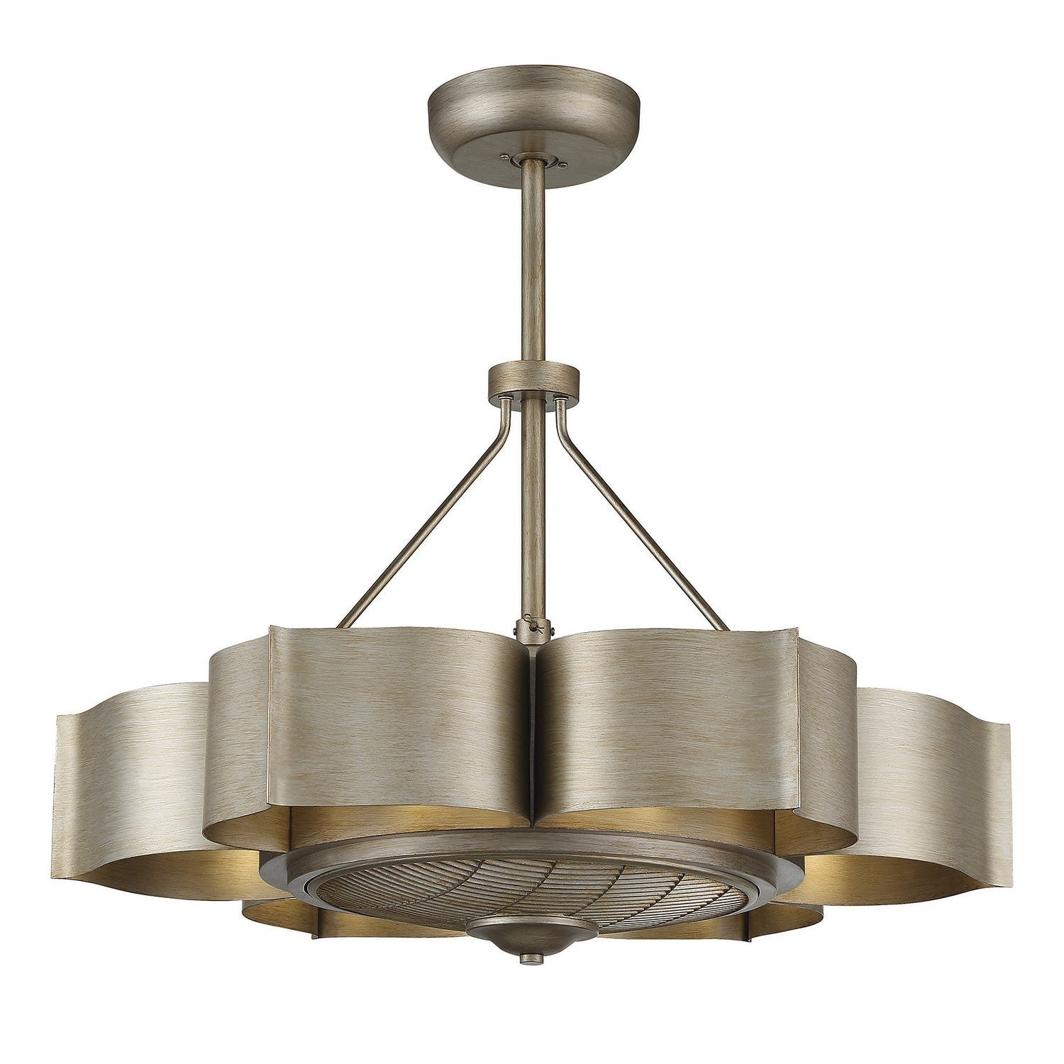 Savoy House - 39-FD-125-53 - Six Light Fan D'lier - Stockholm - Silver Patina