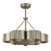 Savoy House - 39-FD-125-53 - Six Light Fan D'lier - Stockholm - Silver Patina