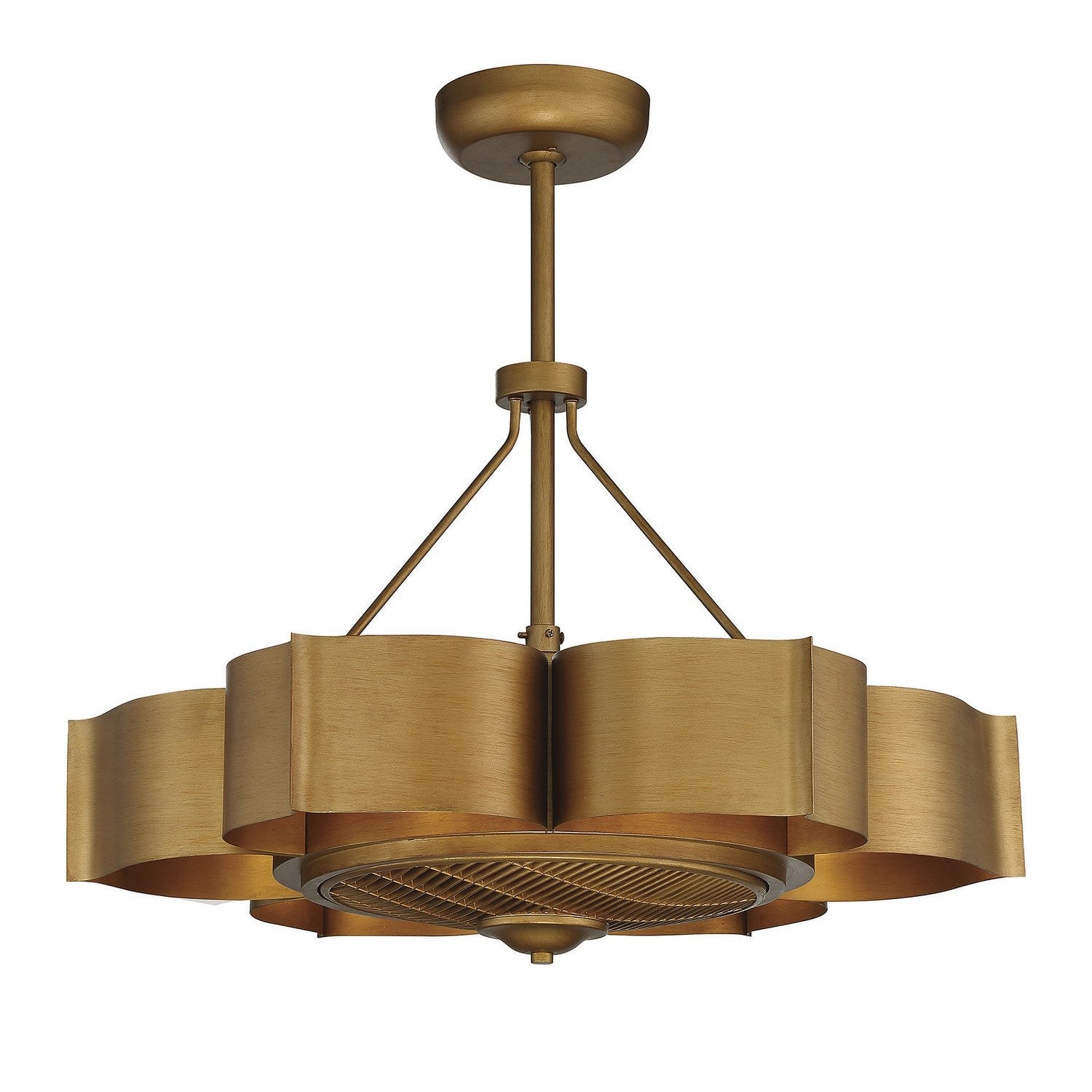 Savoy House - 39-FD-125-54 - Six Light Fan D'lier - Stockholm - Gold Patina