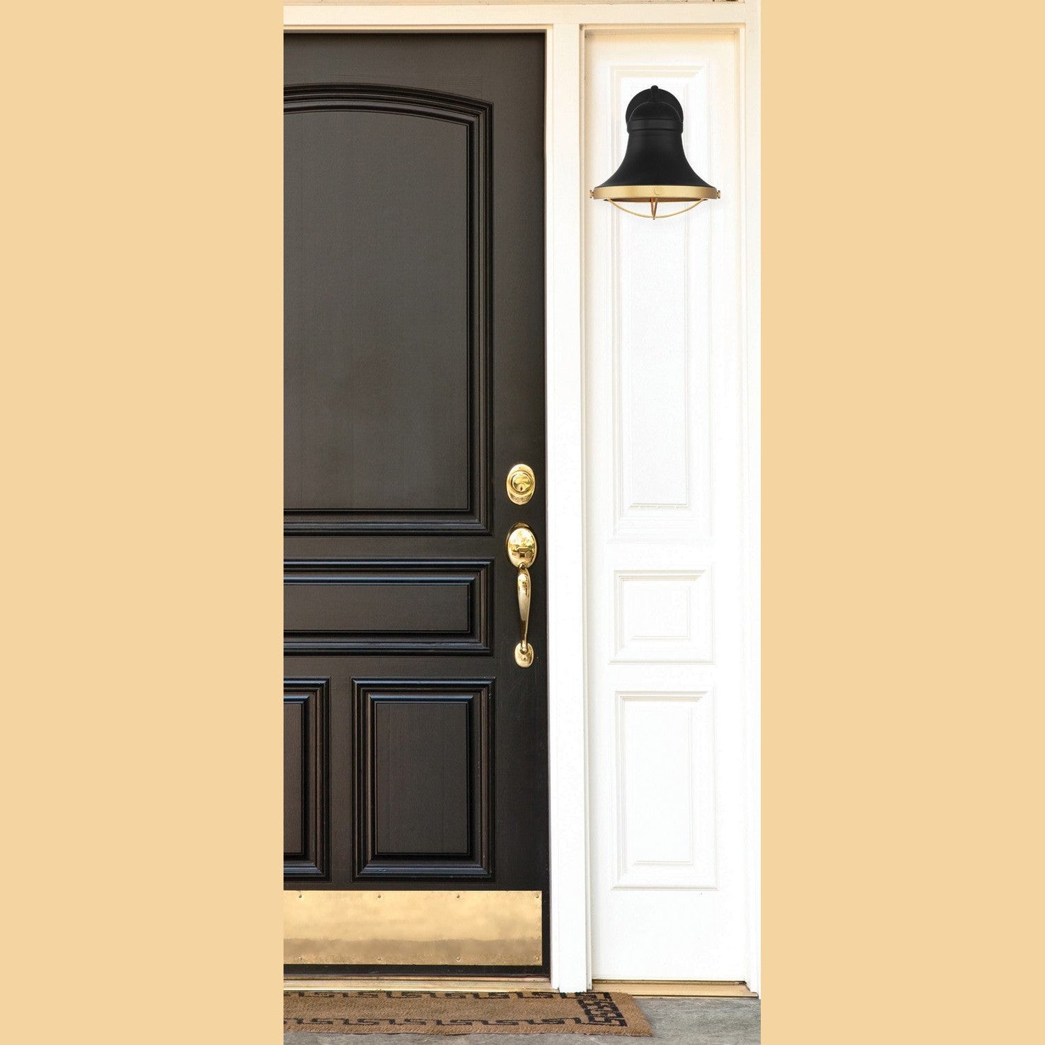 Savoy House - 5-179-137 - One Light Wall Sconce - Belmont - Textured Black with Warm Brass