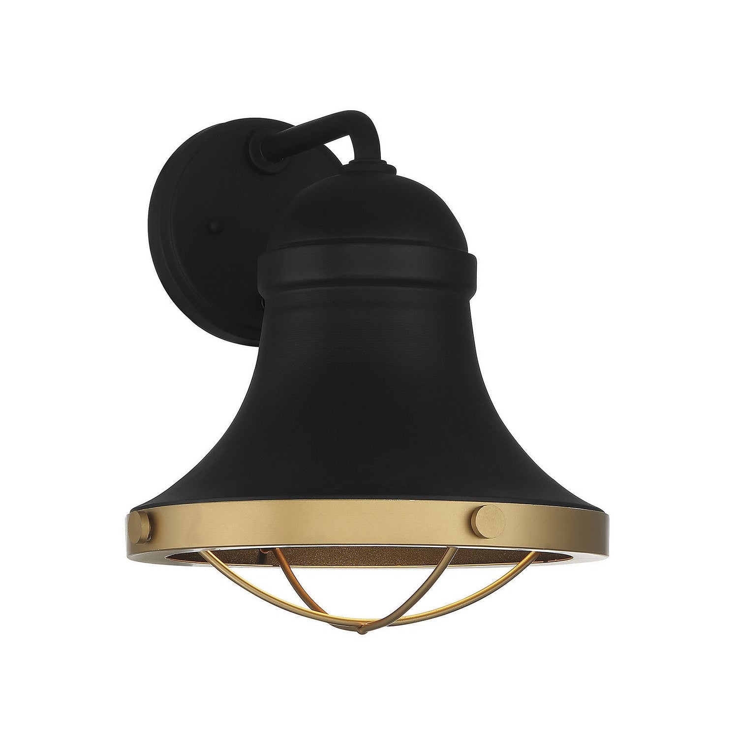 Savoy House - 5-179-137 - One Light Wall Sconce - Belmont - Textured Black with Warm Brass