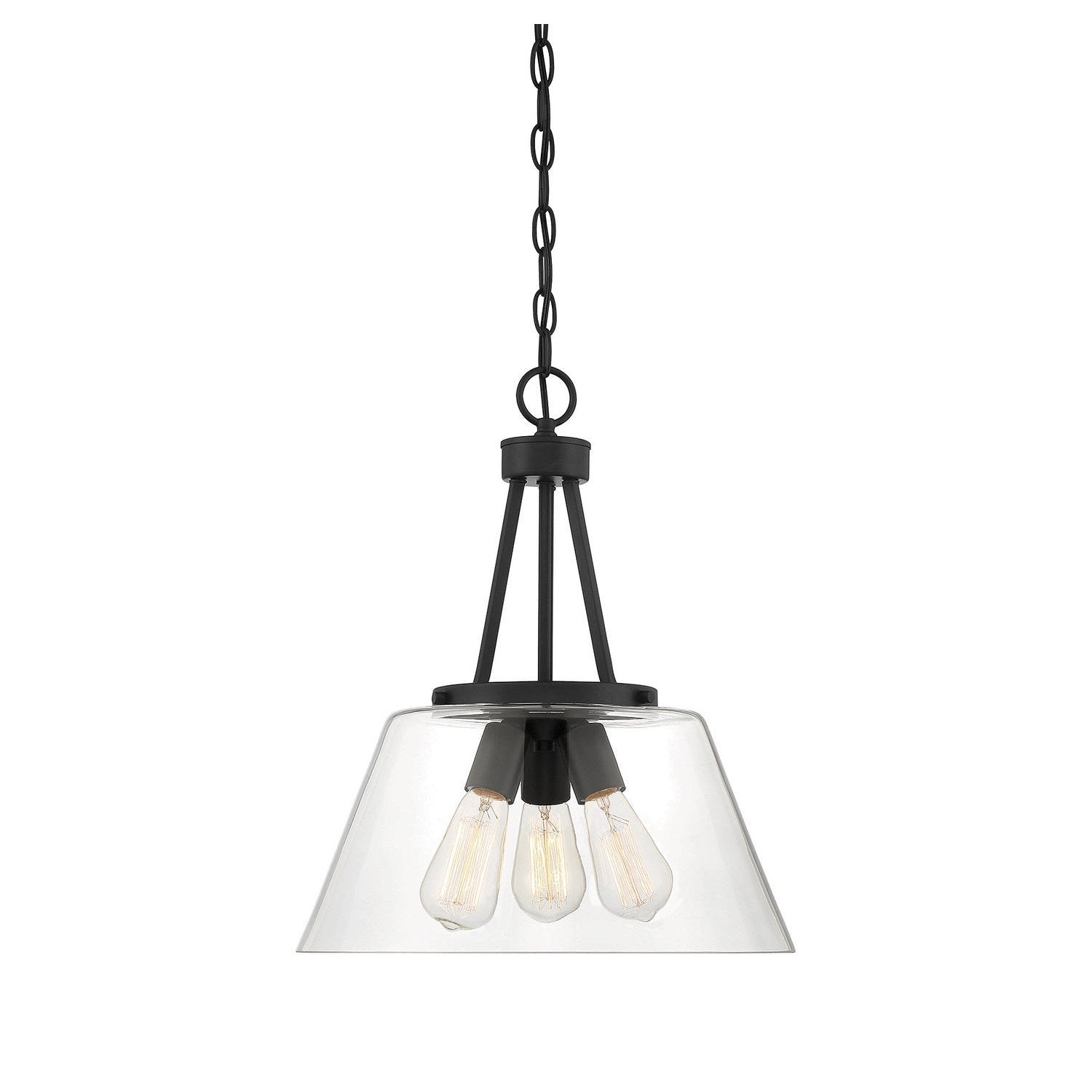 Savoy House - 7-1025-3-89 - Three Light Pendant - Calhoun - Matte Black