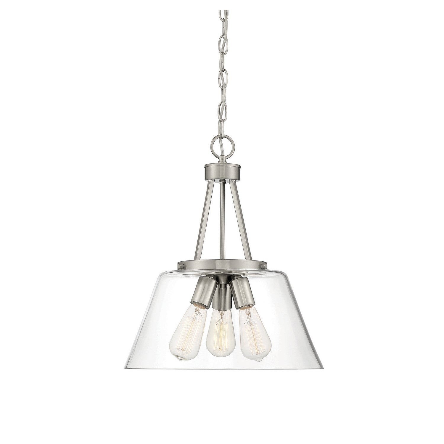 Savoy House - 7-1025-3-SN - Three Light Pendant - Calhoun - Satin Nickel