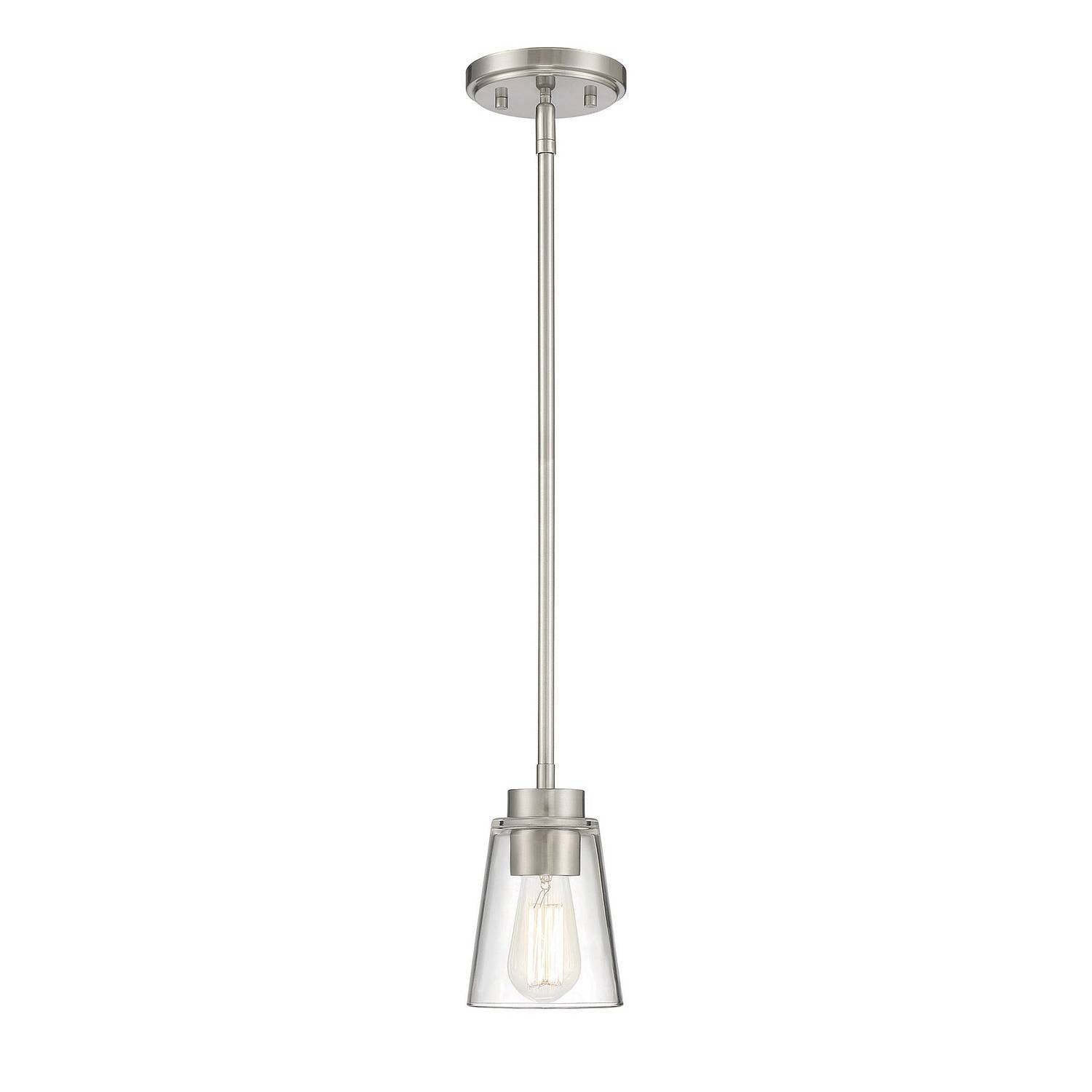 Savoy House - 7-1026-1-SN - One Light Mini-Pendant - Calhoun - Satin Nickel