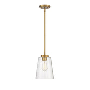 Savoy House - 7-1027-1-322 - One Light Mini-Pendant - Calhoun - Warm Brass