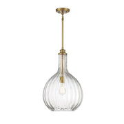 Savoy House - 7-2255-1-322 - One Light Pendant - Brandon - Warm Brass