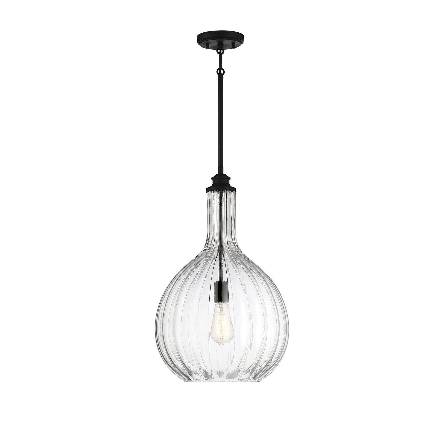 Savoy House - 7-2255-1-89 - One Light Pendant - Brandon - Matte Black