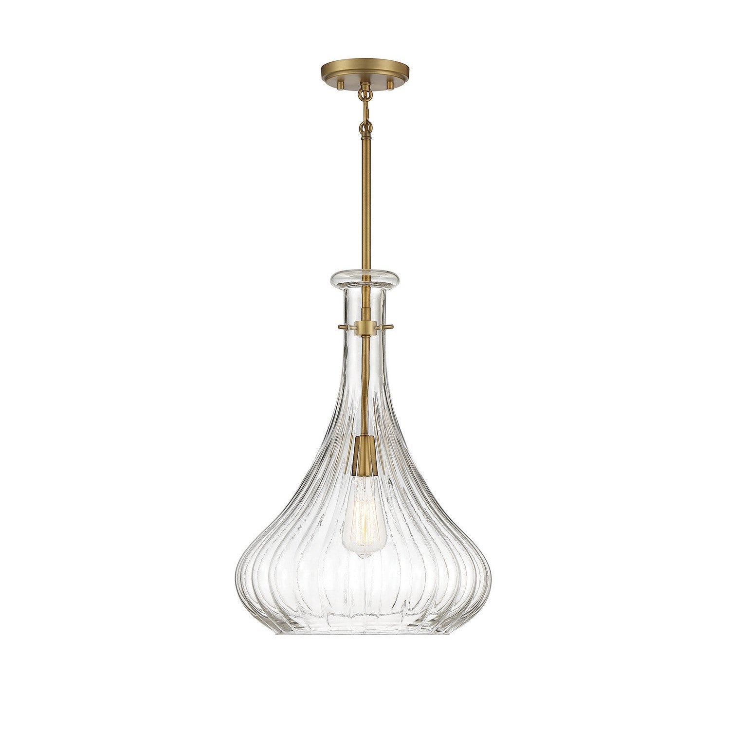 Savoy House - 7-2265-1-322 - One Light Pendant - Bristo - Warm Brass