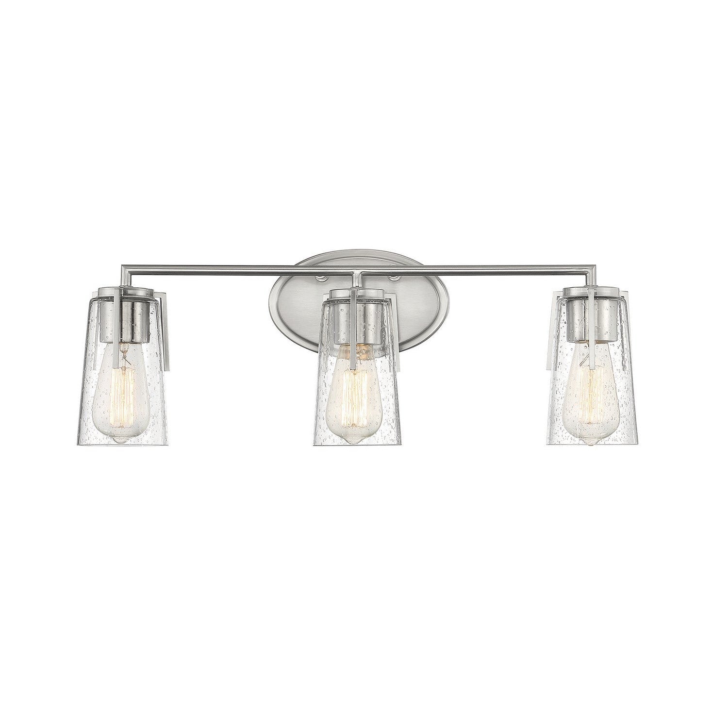 Savoy House - 8-7045-3-SN - Three Light Bath Bar - Sacremento - Satin Nickel