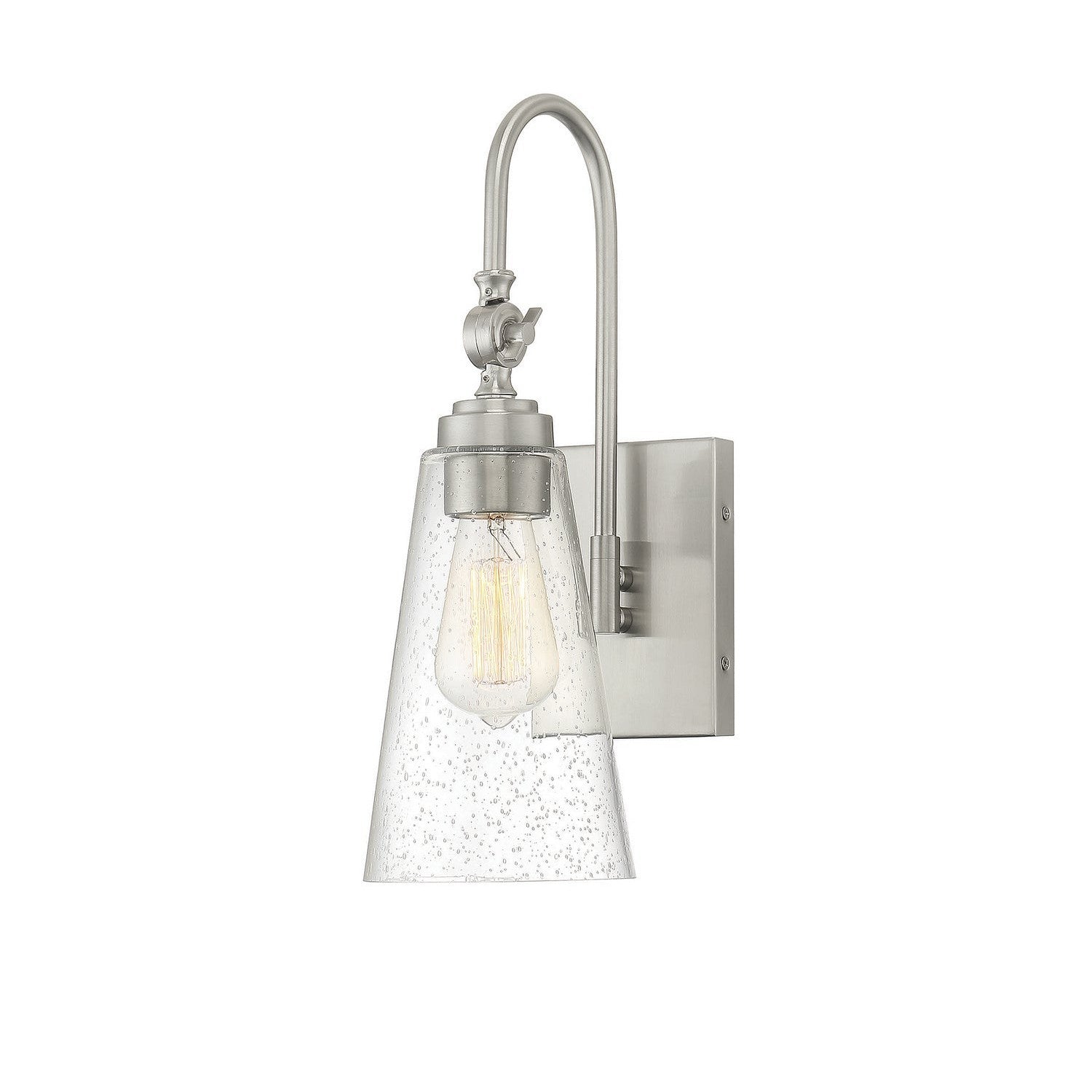 Savoy House - 9-108-1-SN - One Light Wall Sconce - York - Satin Nickel