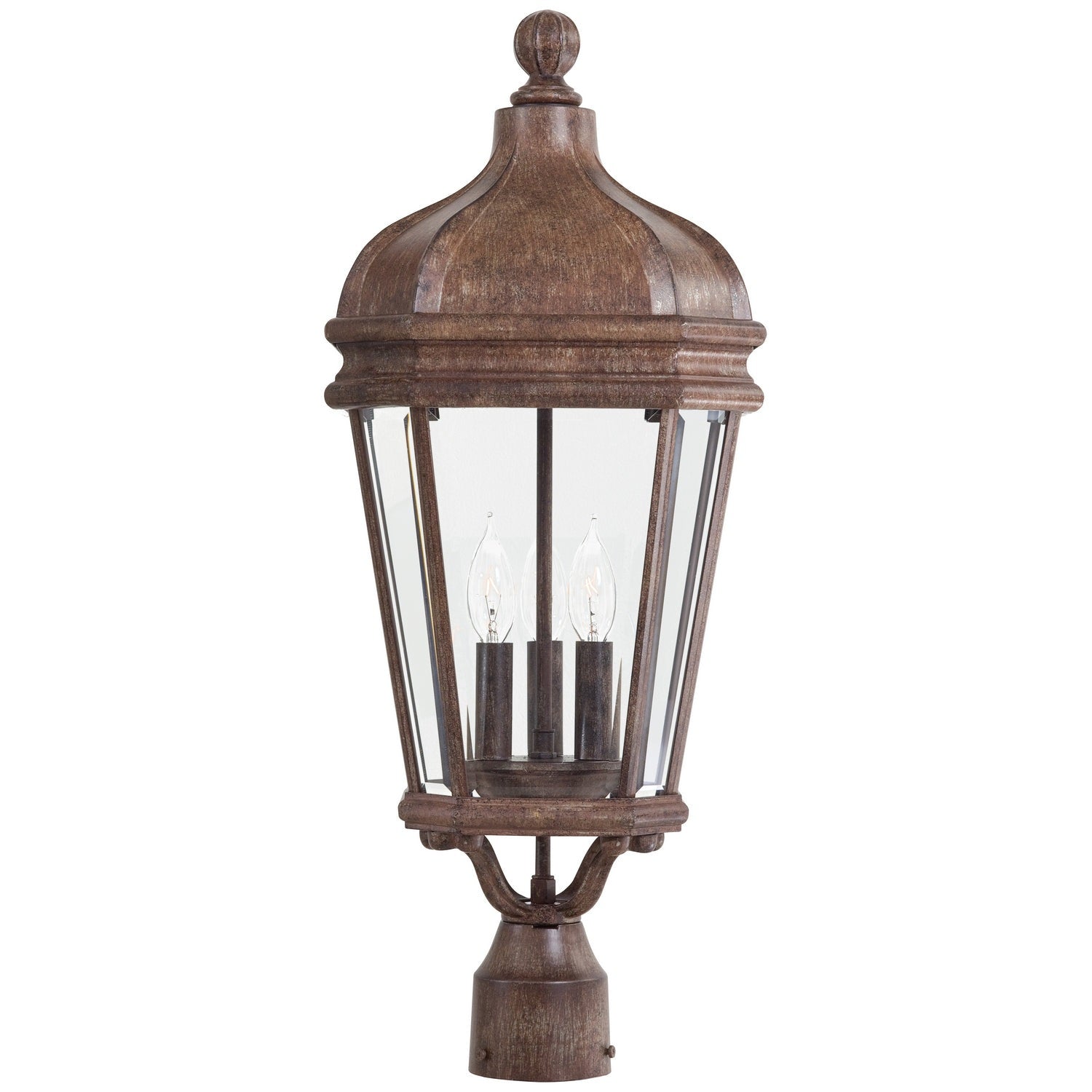 Minka-Lavery - 8696-61 - Three Light Post Mount - Harrison - Vintage Rust