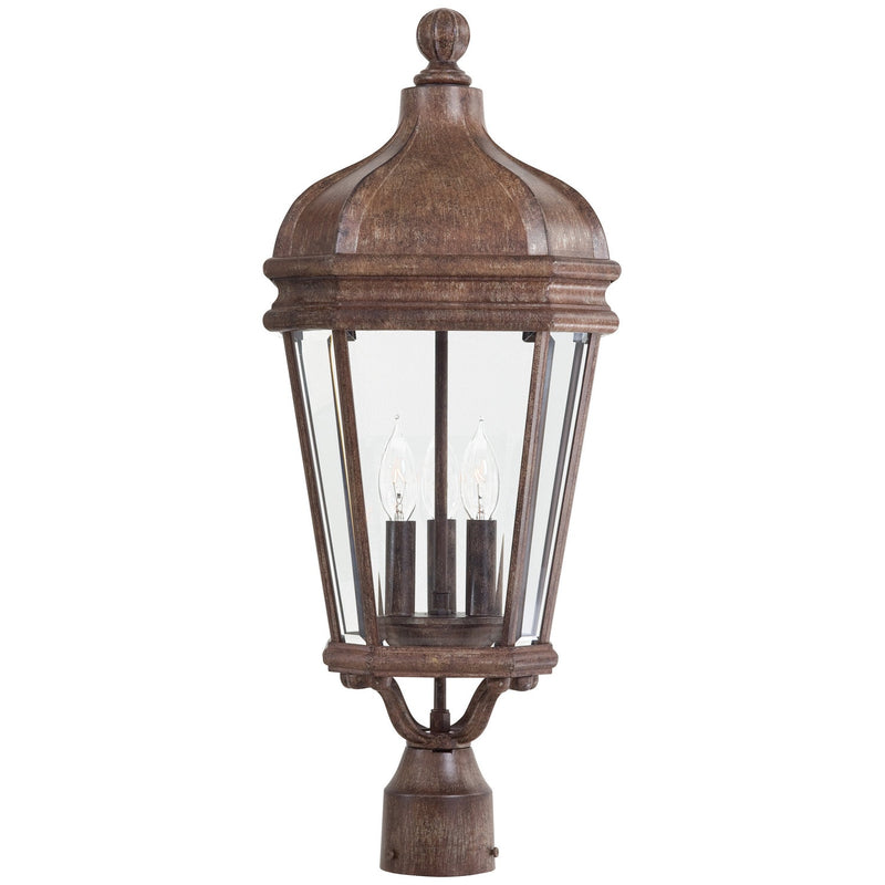 Minka-Lavery - 8696-61 - Three Light Post Mount - Harrison - Vintage Rust