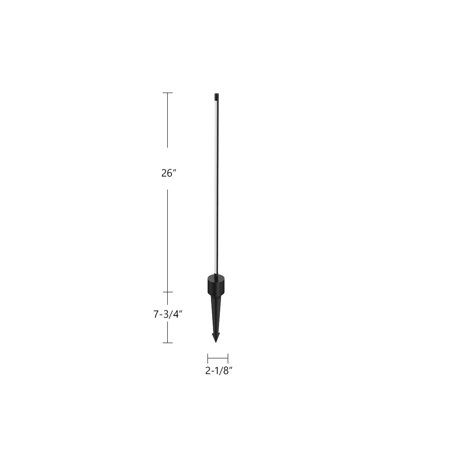 Kuzco Lighting - EG26724-BK - LED Garden Light - Dorian - Black