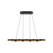 Kuzco Lighting - LP90838-BK/GD - LED Island Pendant - Maestro - Black/Gold