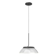 Kuzco Lighting - PD51612-BK/LG - LED Pendant - Magellan - Black/Clear Acrylic Light Guide