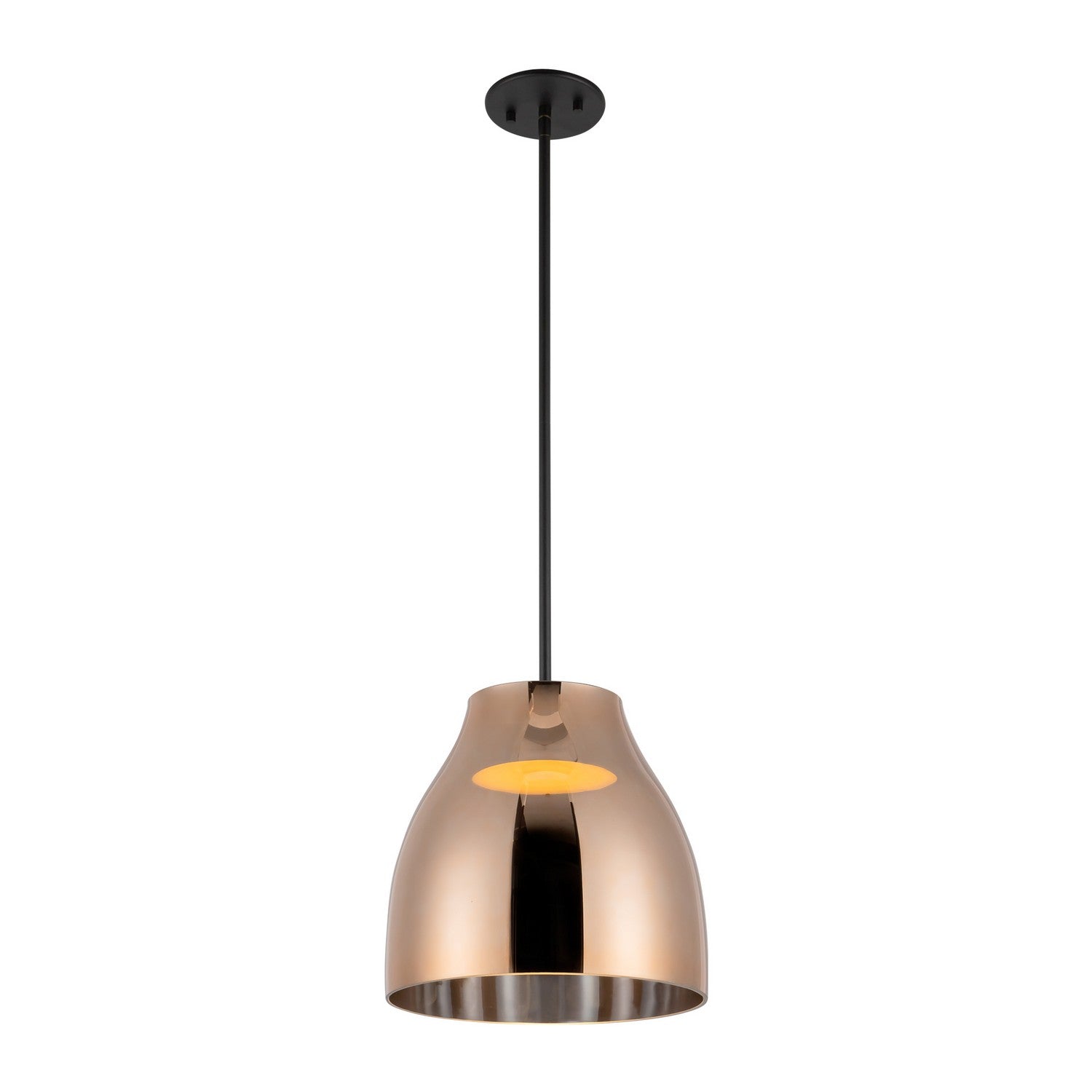 Kuzco Lighting - PD62012-BK/CP - LED Pendant - Trinity - Black/Copper