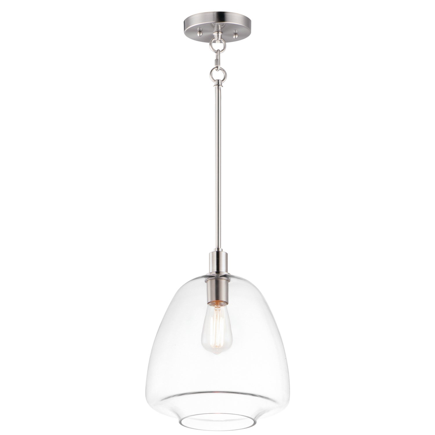 Maxim - 11116CLSN - One Light Pendant - Babylon - Satin Nickel