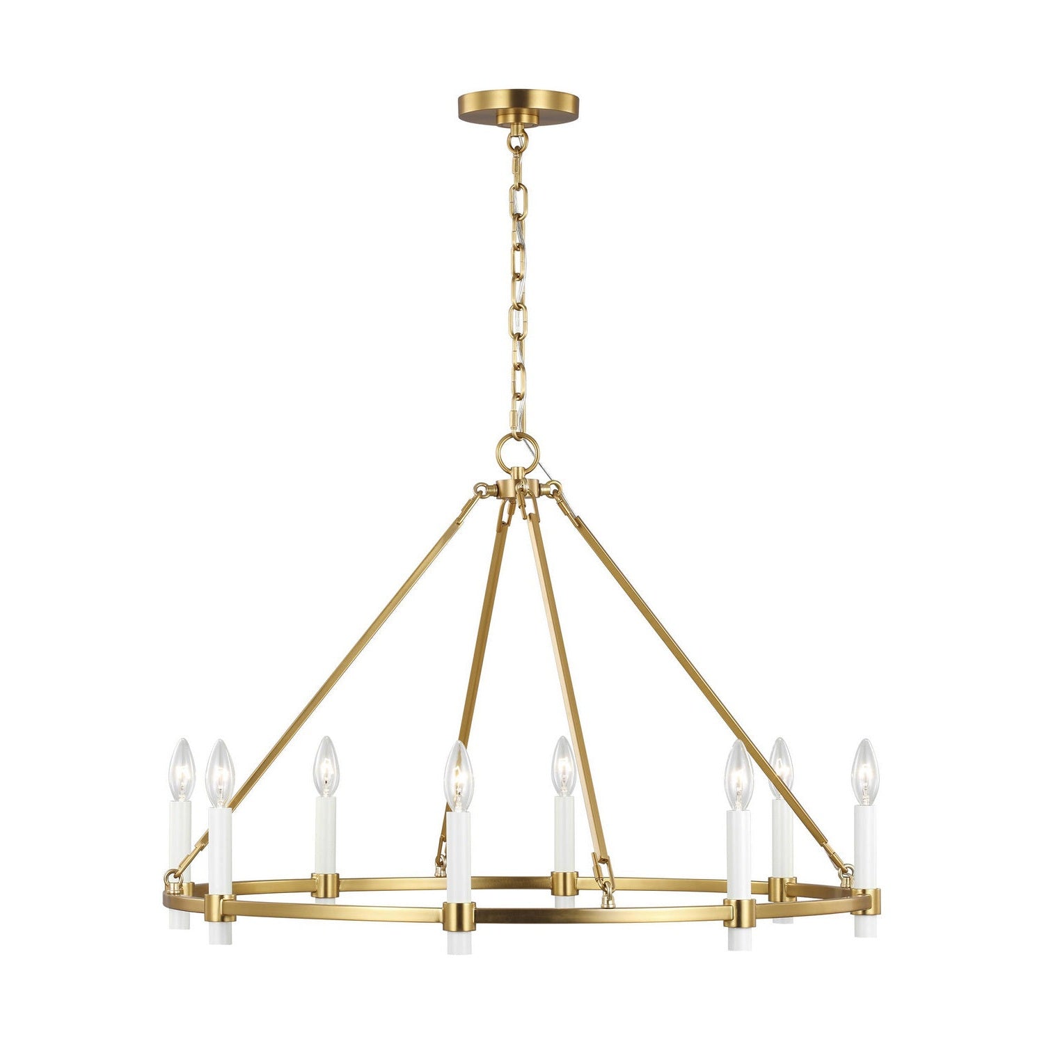Visual Comfort Studio - CC1458BBS - Eight Light Chandelier - Marston - Burnished Brass