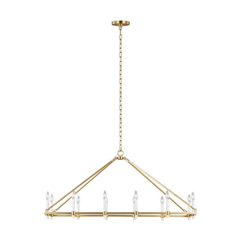 Visual Comfort Studio - CC14612BBS - 12 Light Linear Chandelier - Marston - Burnished Brass