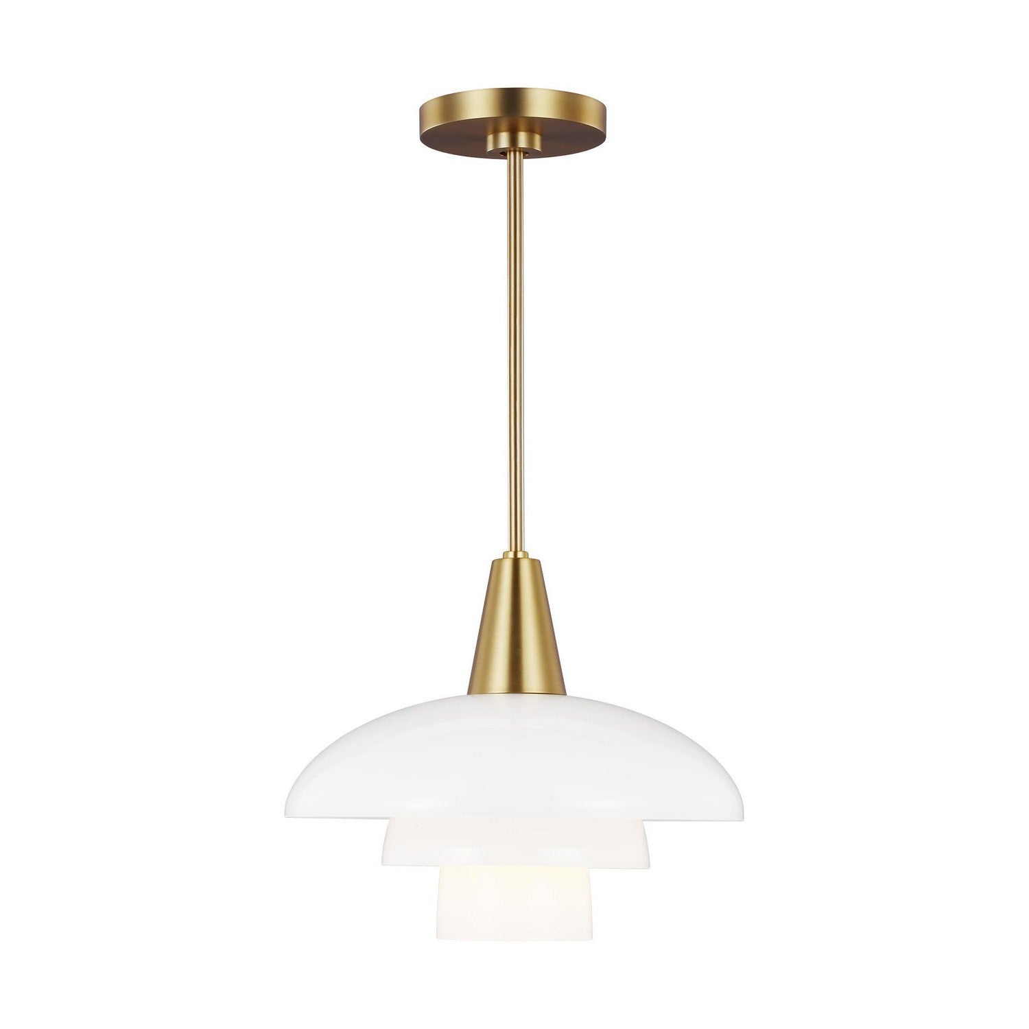 Visual Comfort Studio - EP1271BBS - One Light Pendant - Rossie - Burnished Brass