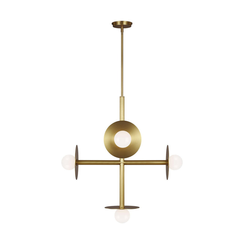Visual Comfort Studio - KC1035BBS - Five Light Chandelier - Nodes - Burnished Brass