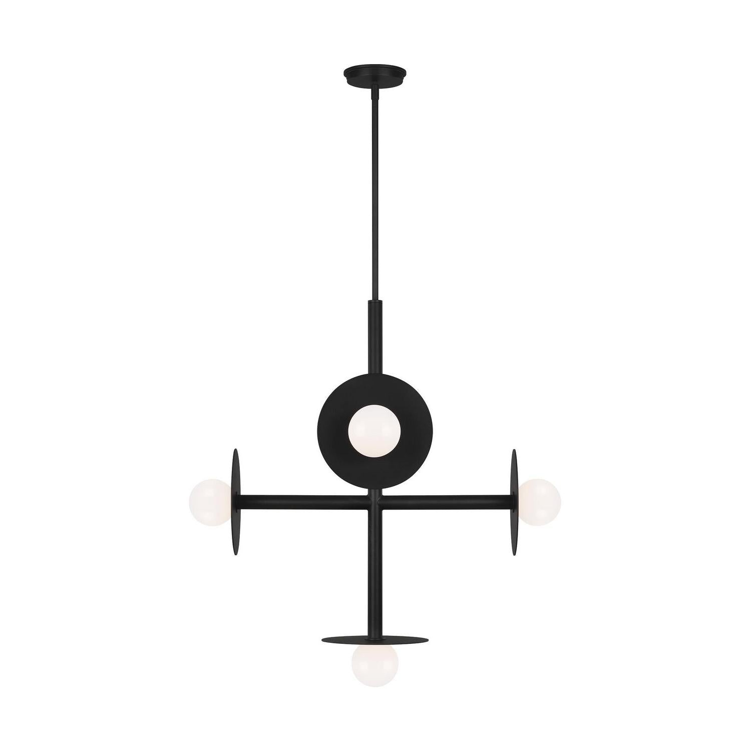 Visual Comfort Studio - KC1035MBK - Five Light Chandelier - Nodes - Midnight Black
