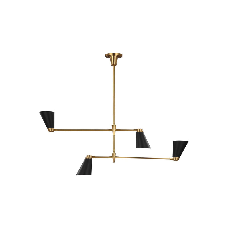 Visual Comfort Studio - TC1104BBS - Four Light Chandelier - Signoret - Burnished Brass