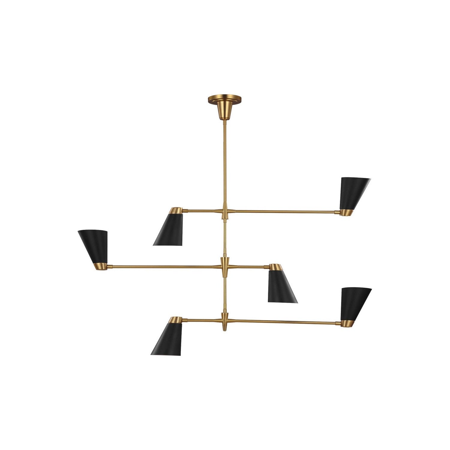 Visual Comfort Studio - TC1116BBS - Six Light Chandelier - Signoret - Burnished Brass