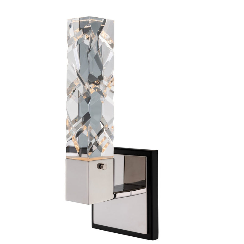 Allegri - 036721-051-FR001 - LED Wall Sconce - Serres - Matte Black W Polished Nickel