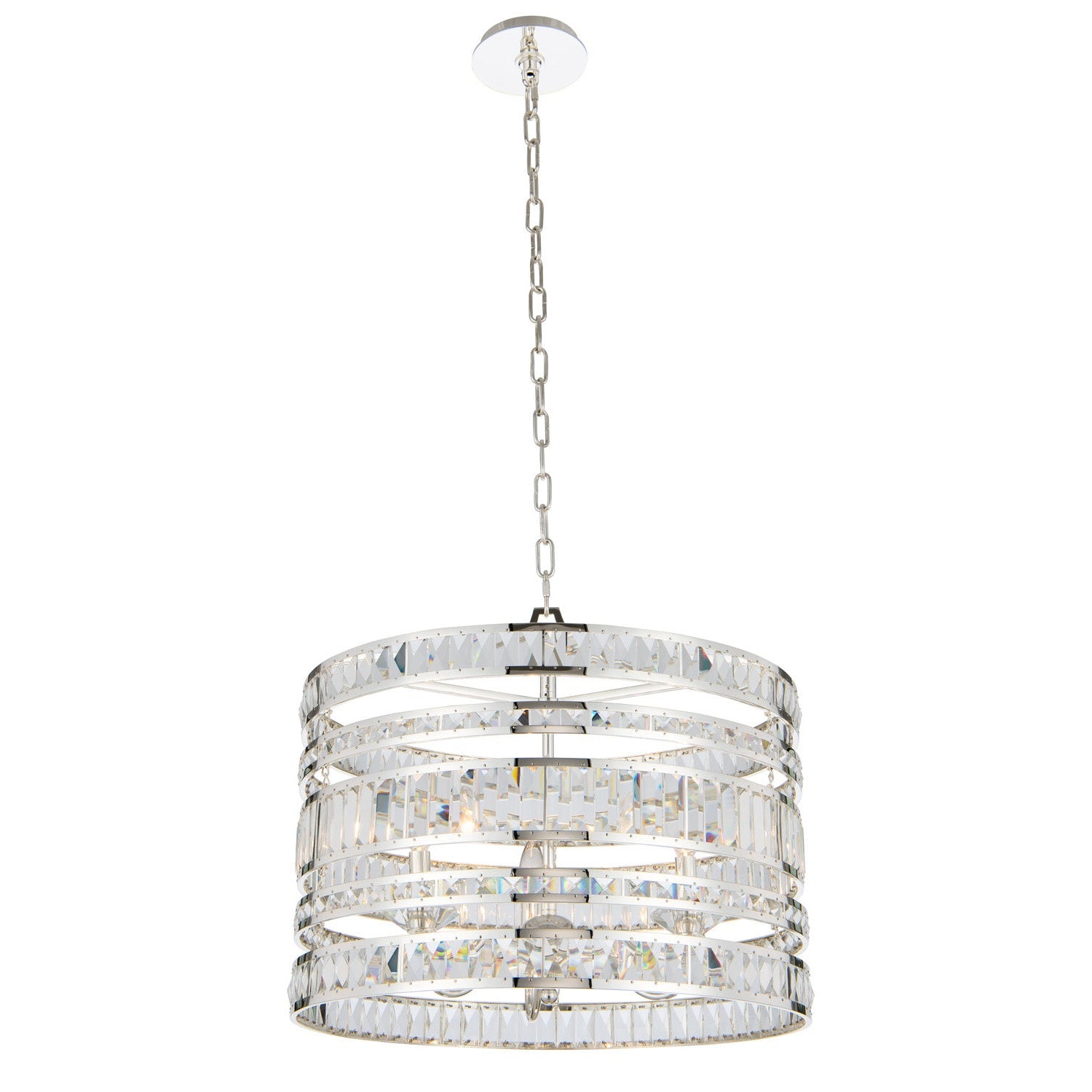 Allegri - 037054-014-FR001 - Three Light Pendant - Strato - Polished Silver