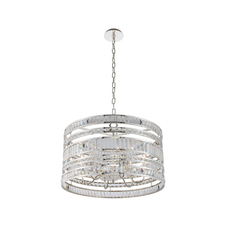 Allegri - 037055-014-FR001 - Six Light Pendant - Strato - Polished Silver