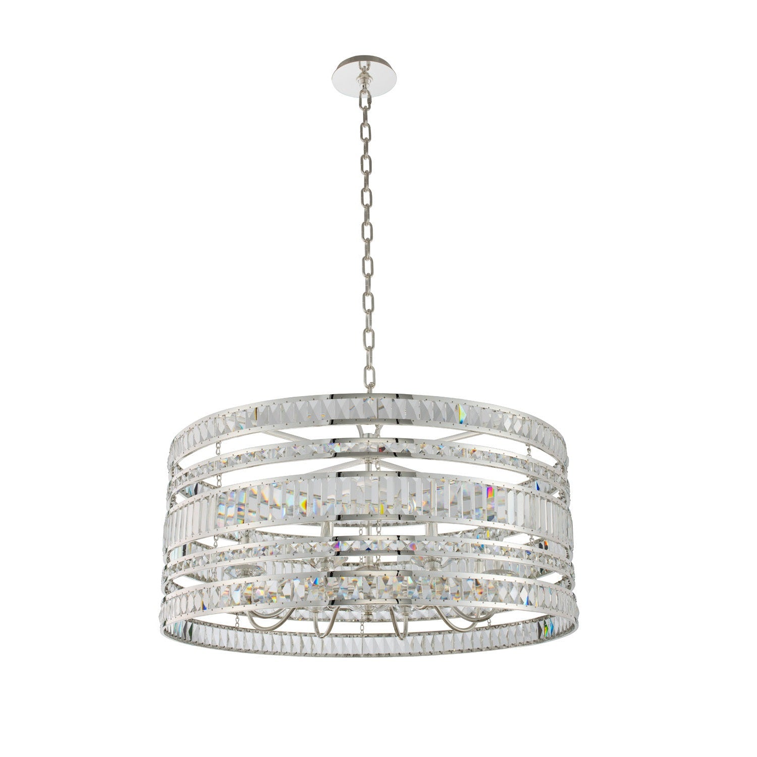 Allegri - 037056-014-FR001 - Eight Light Pendant - Strato - Polished Silver