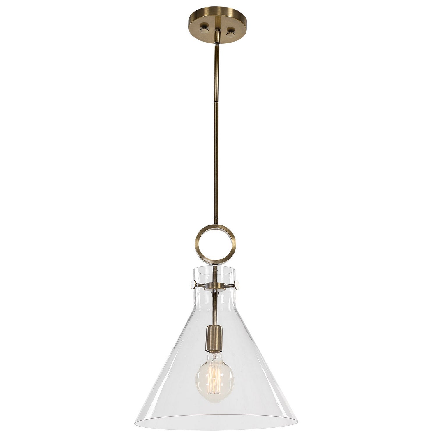 Uttermost - 21548 - One Light Pendant - Imbuto - Aged Brass