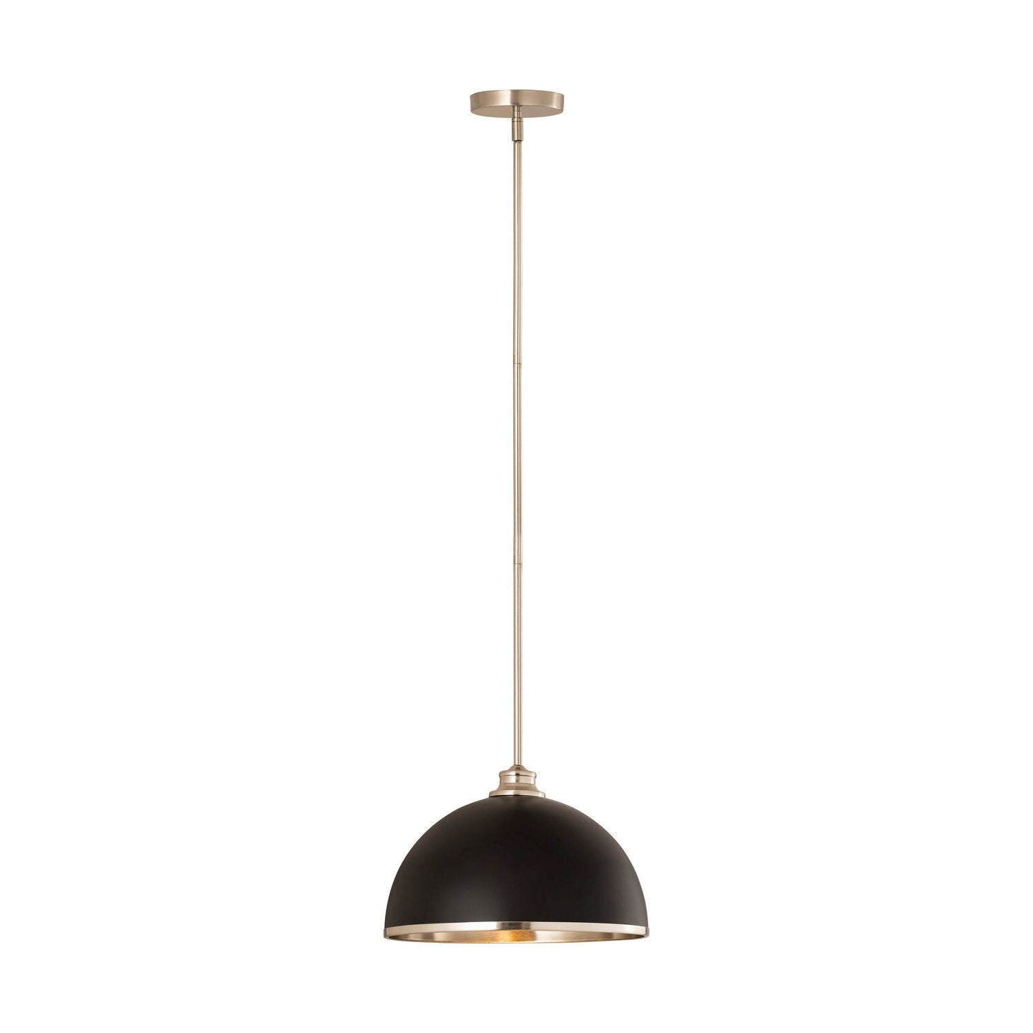 Z-Lite - 1004P14-MB-BN - One Light Pendant - Landry - Matte Black + Brushed Nickel