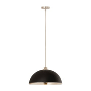 Z-Lite - 1004P20-MB-BN - One Light Pendant - Landry - Matte Black + Brushed Nickel